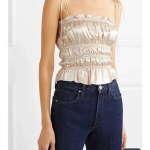 Reformation Viviana Top in Cream